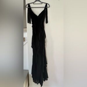 City Triangles Black Sleeveless Maxi Gown Size 3